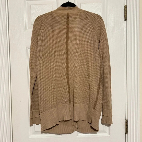 SEE BY CHLOE | Long Sleeve Oversize Cardigan Button Two Toned Brown size 4 - Picture 2 of 4